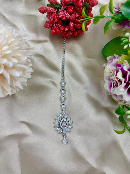 Rivah Floral American Diamond Tika