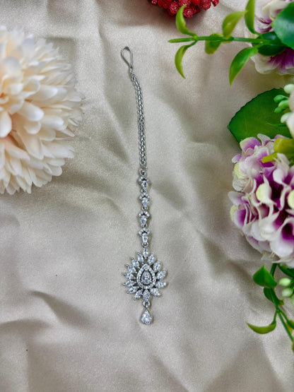 Rivah Floral American Diamond Tika