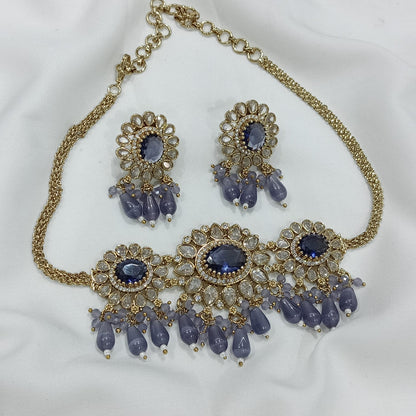 Veena Floral Victorian Necklace set