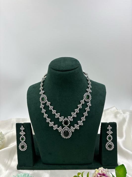 Sona double layer Necklace set