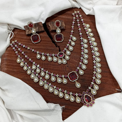 Sanaya Triple Layer Necklace Set
