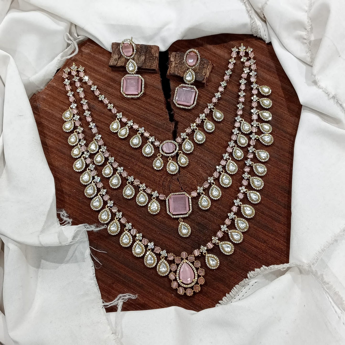 Sanaya Triple Layer Necklace Set