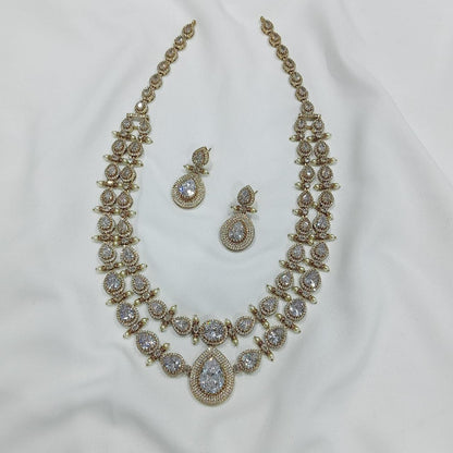 Victorian Double Layer Long Necklace Set