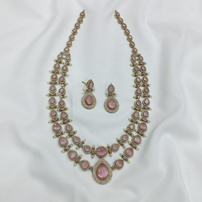 Victorian Double Layer Long Necklace Set