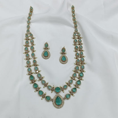 Victorian Double Layer Long Necklace Set