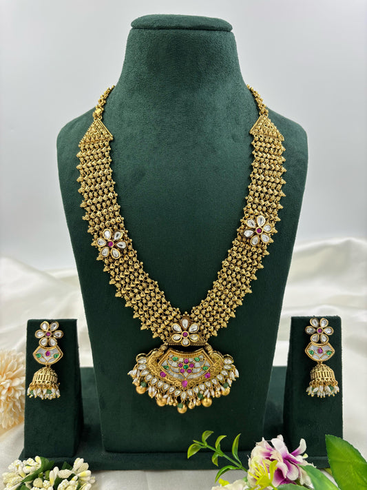Roma Antique Gold Long Necklace Set