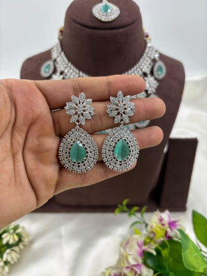 American Floral Drop Necklace Set (Small)