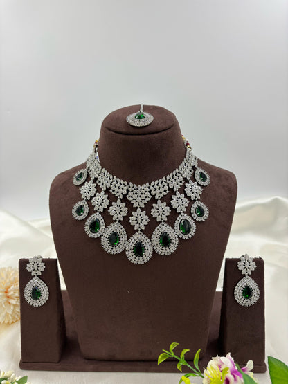 American Floral Drop Necklace Set (Small)