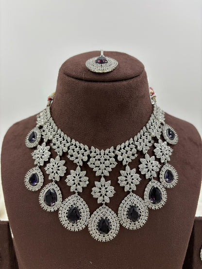 American Floral Drop Necklace Set (Small)