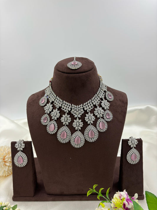 American Floral Drop Necklace Set (Small)