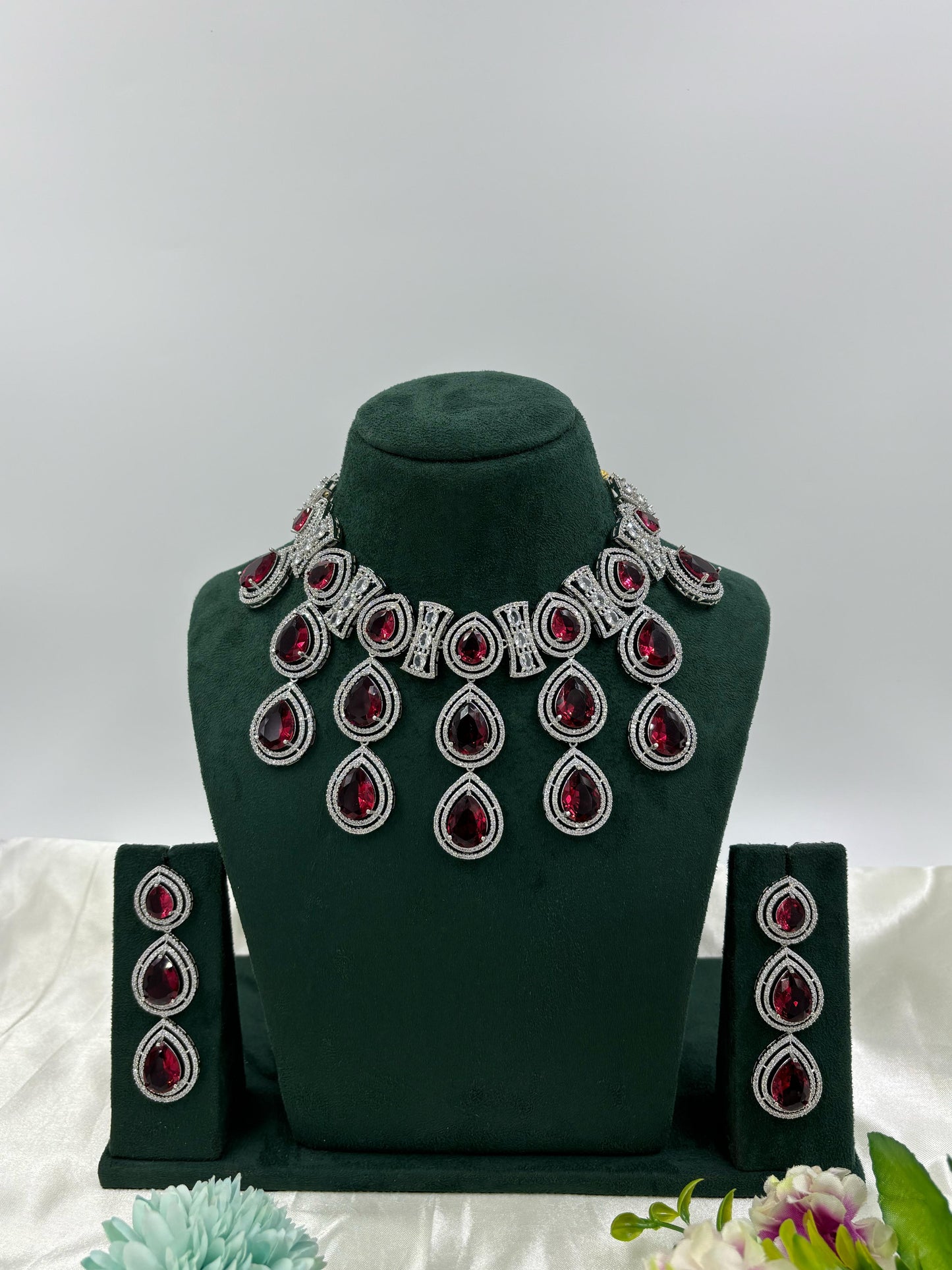 Nayantara American Diamond Necklace Set