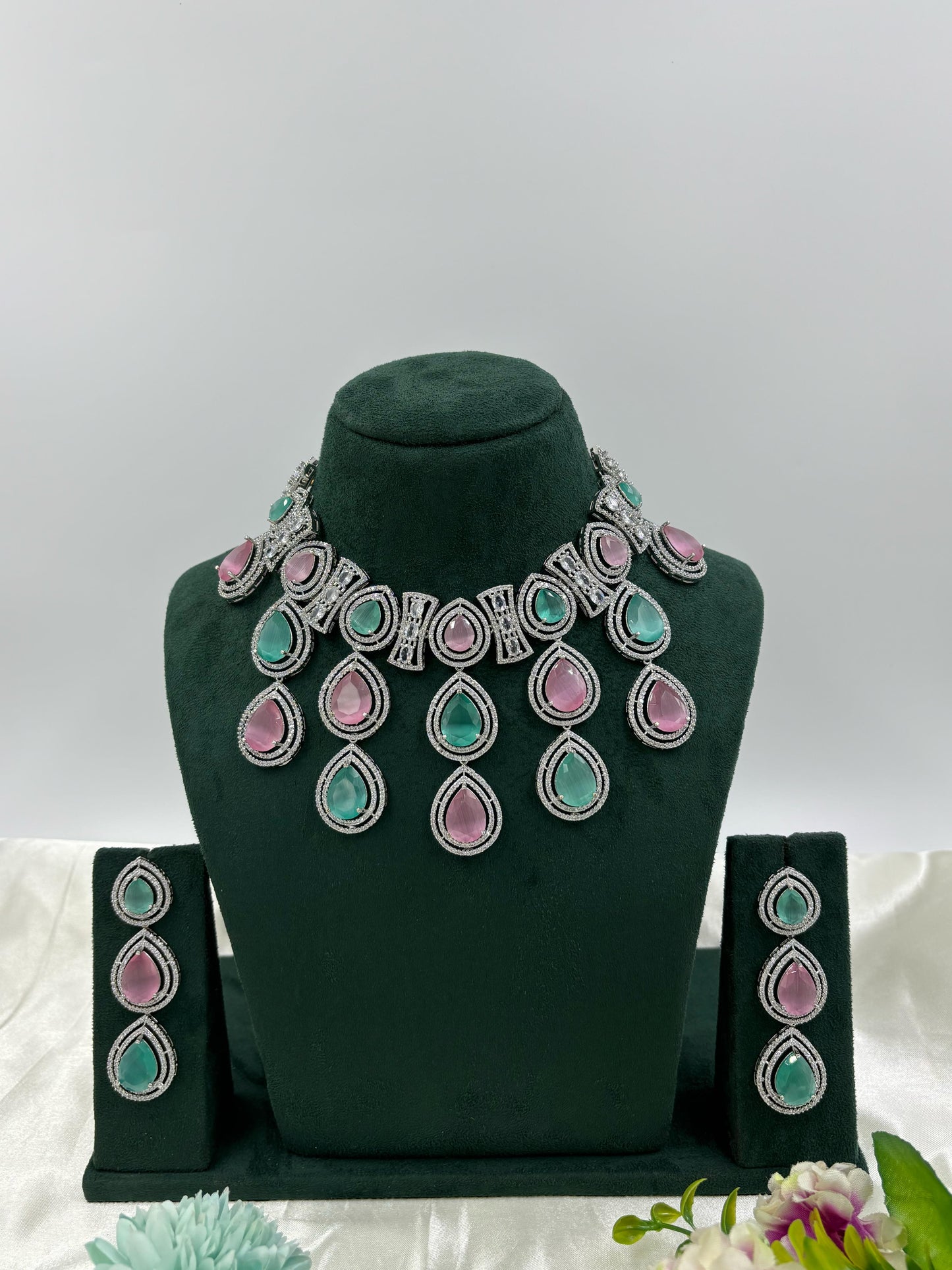 Nayantara American Diamond Necklace Set