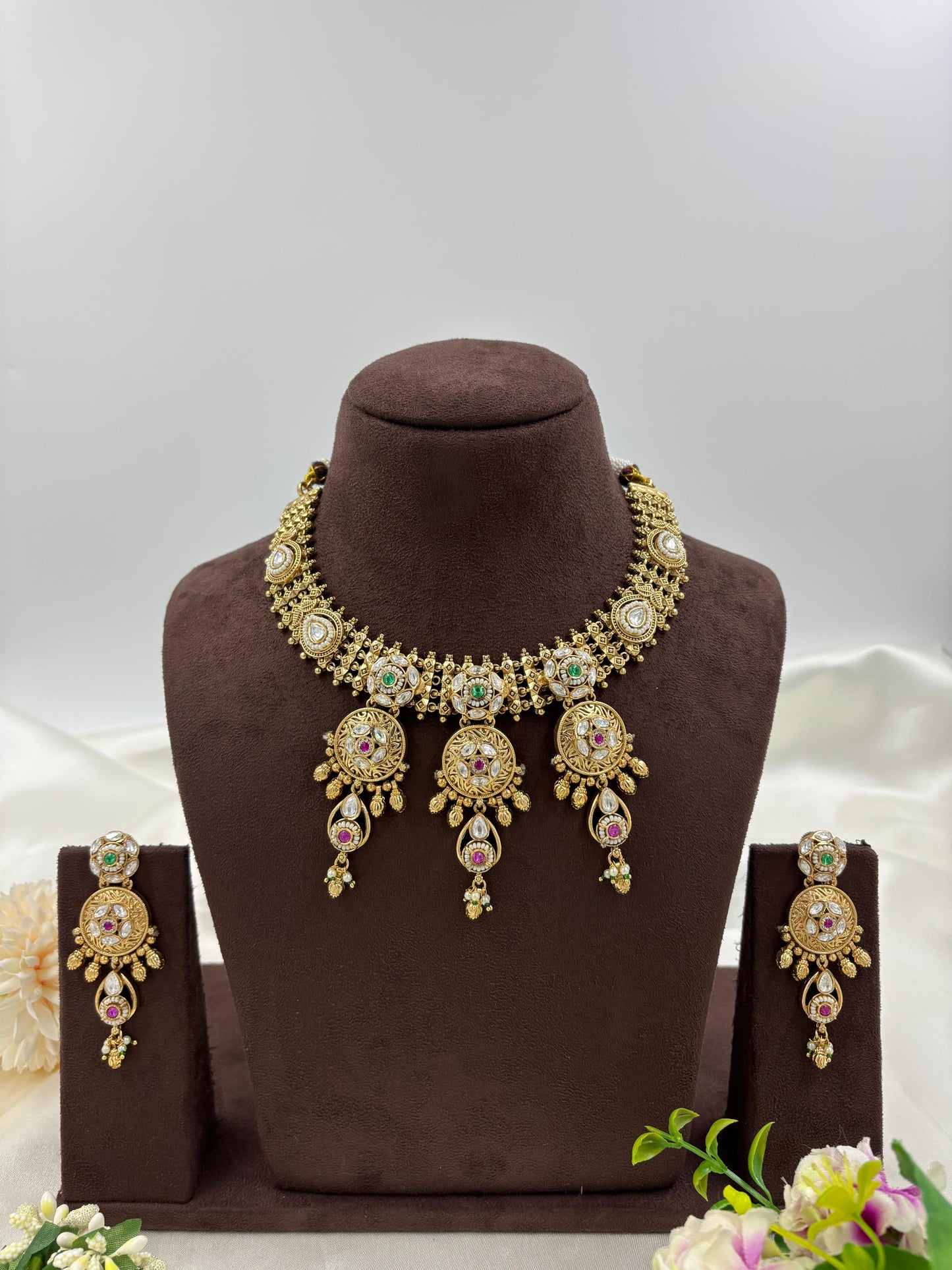 Mamta Premium Antique Necklace Set