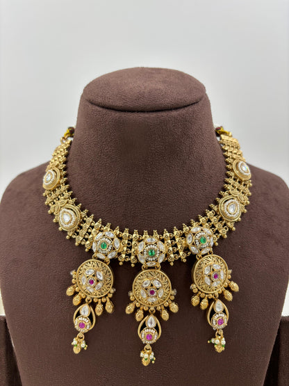Mamta Premium Antique Necklace Set