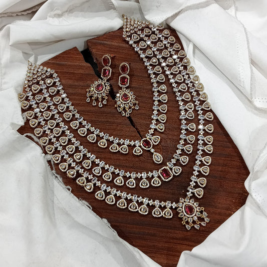 Nayana Triple Layer Victorian Necklace Set
