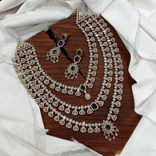 Nayana Triple Layer Victorian Necklace Set