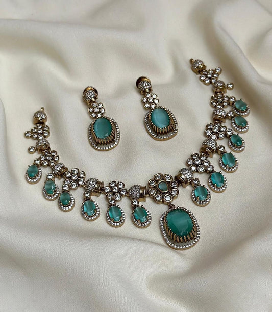 Zia Drop Victorian Necklace Set
