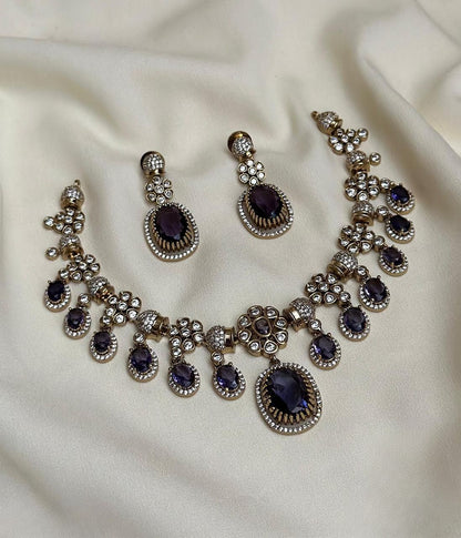 Zia Drop Victorian Necklace Setq