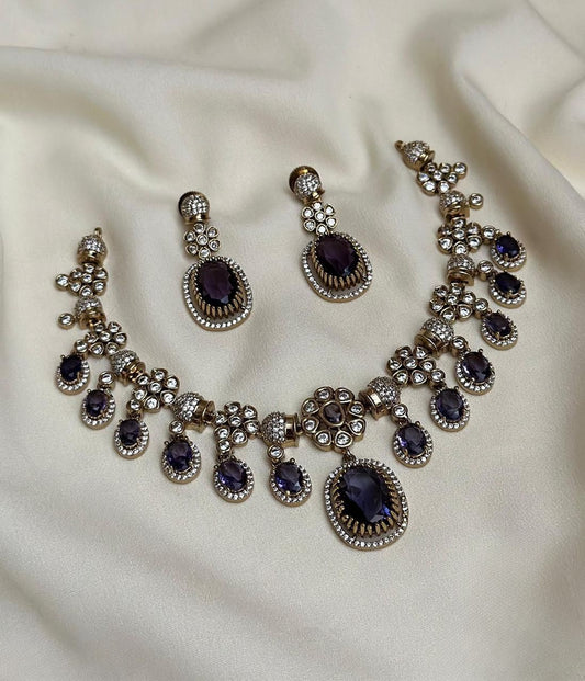 Zia Drop Victorian Necklace Setq