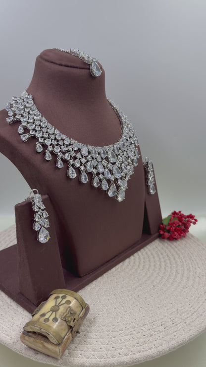 Saniya American Diamond Necklace Set