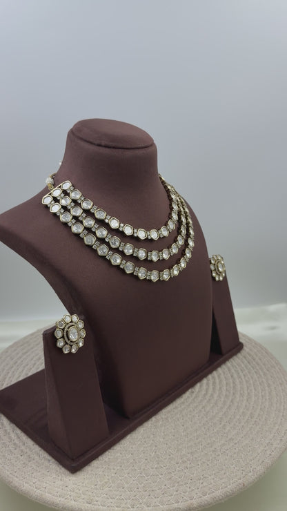 Zoya Victorian Three Layer Necklace Set