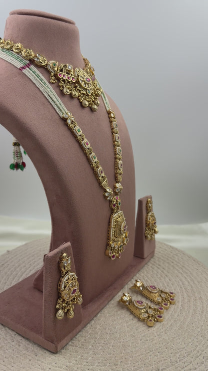 Palak Heritage Combo Necklace Set