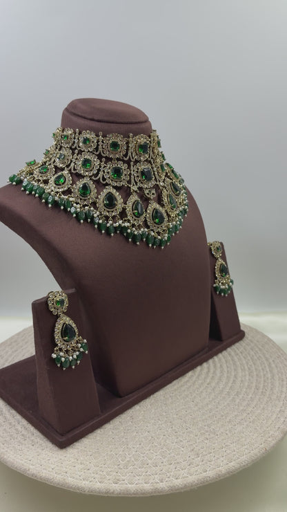 Rasika Premium Victorian Choker Necklace Set