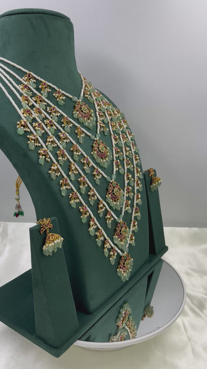 Maharani Five Layers Premium Pearl Set