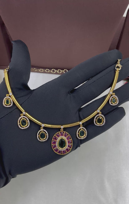 Ornate Victorian Ad Necklace