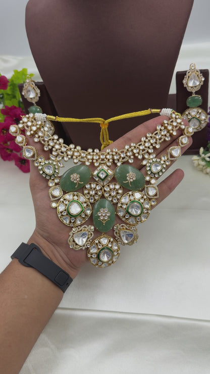 Rashmi Premium Jaipuri Kundan Necklace Set