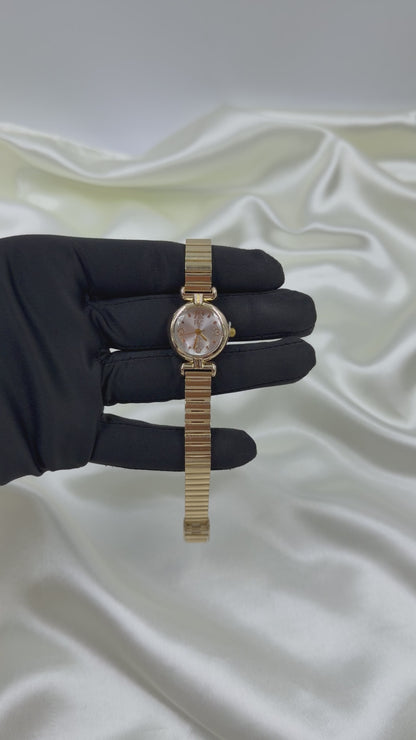 Tanvi Gold Stainless Steel Watch (Adjustable)