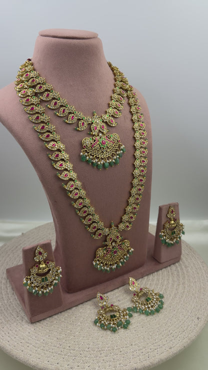 Jodha Premium Victorian Combo Necklace Set