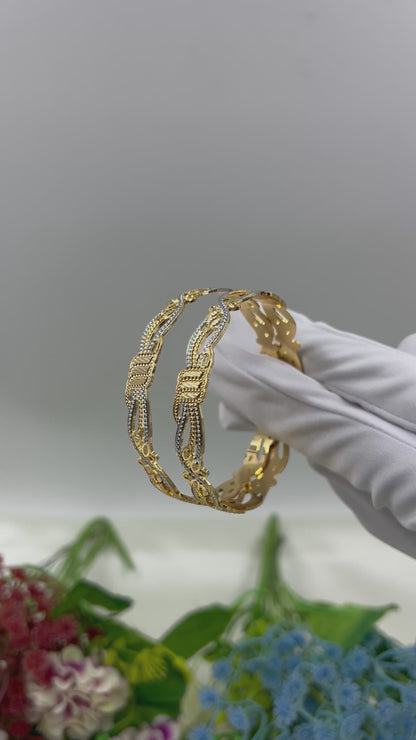 Vinya Premium Two-tone Bangles