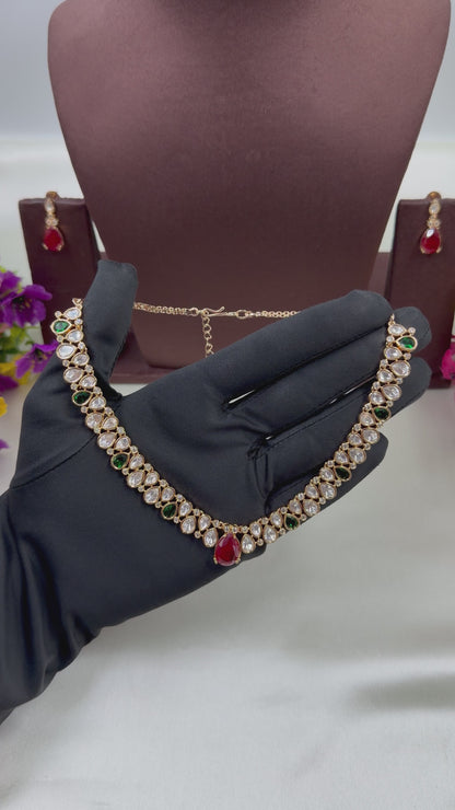 Komal Moissanite Delicate Necklace