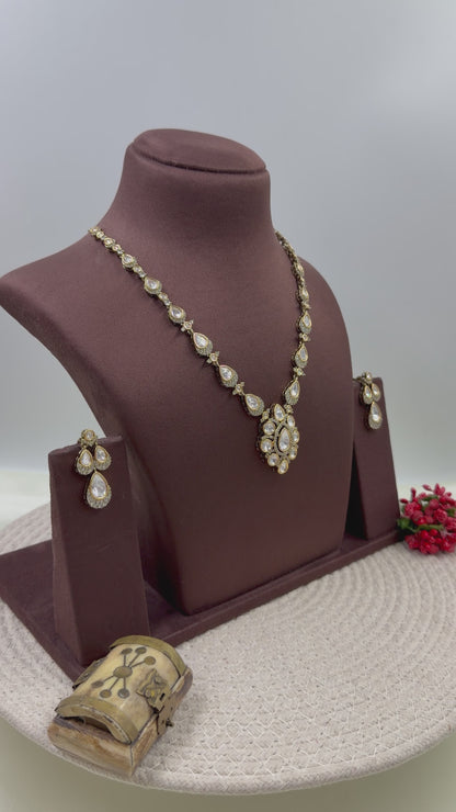 Chitra Victorian Moissanite Delicate Necklace