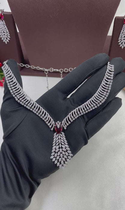 Rubina American Diamond Premium Necklace