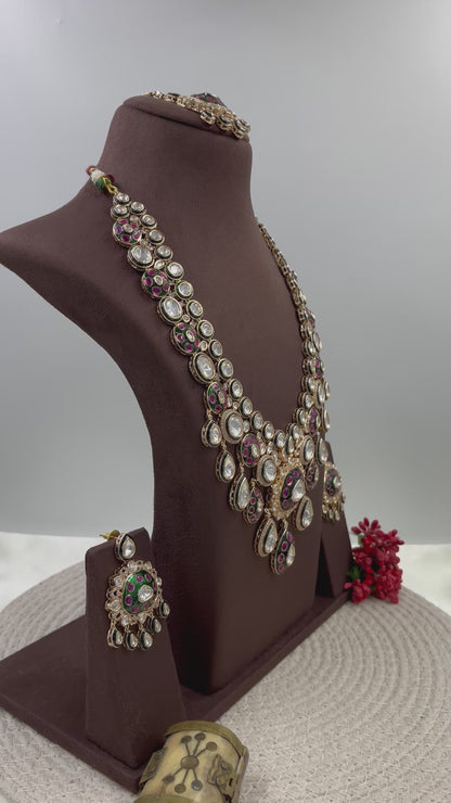 Ahalya Moissanite Long Necklace