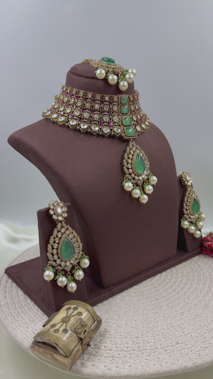 Soniya Jaipuri Kundan Choker Necklace Set