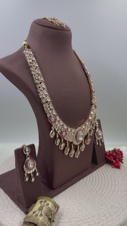 Vedika Moissanite Premium Long Necklace