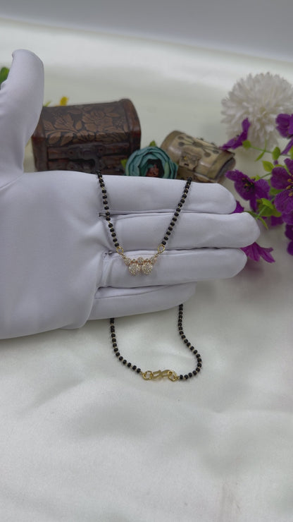 Dangling Cluster Rose Gold Mangalsutra