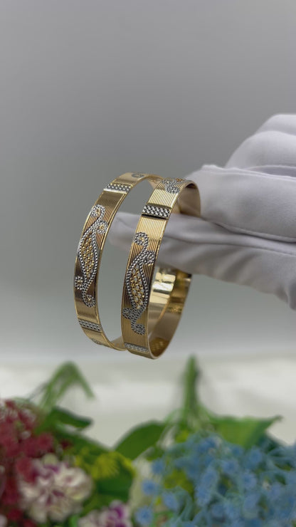 Vidya Premium Two-tone Bangles
