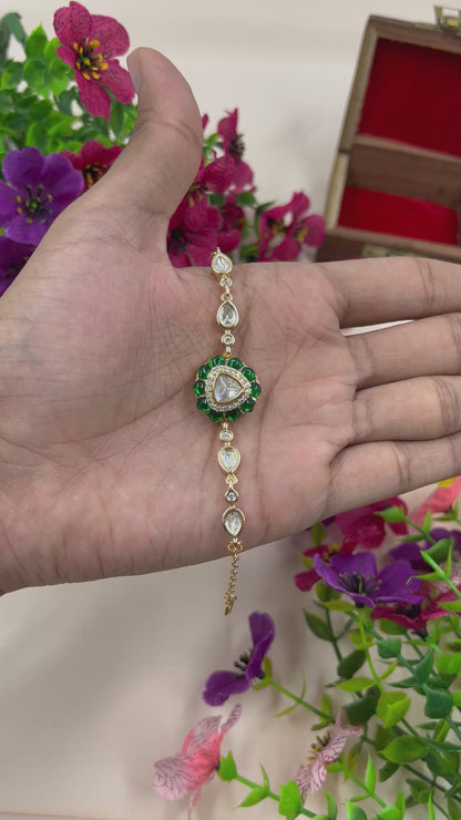 Swati Moissanite Bracelet (Adjustable)