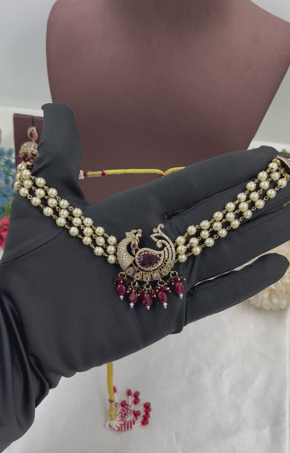 PearlAura Premium Victorian Choker
