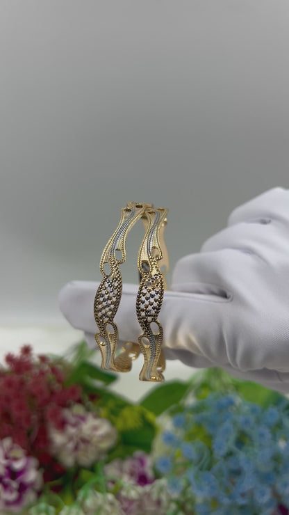 Visha Premium Two-tone Bangles