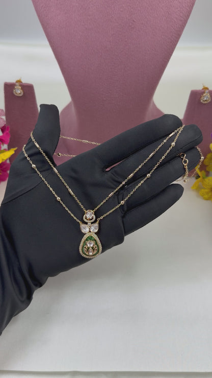 Drishti Moissanite Chain Pendant