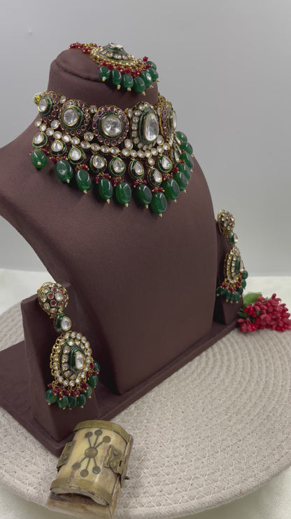 Bani Polki Kundan Choker Necklace Set
