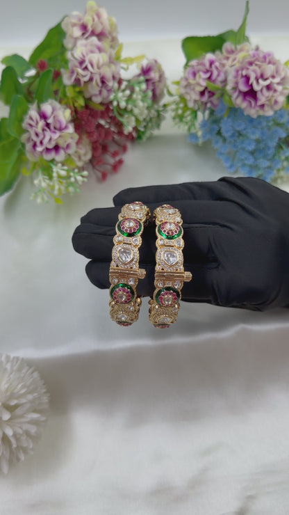 Nirmala Moissanite Bangles (Openable)