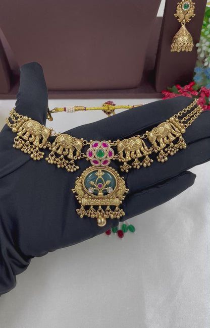 Inaya Premium Rajwadi Necklace