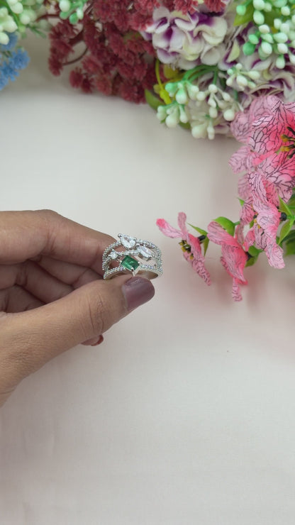 Julie American Diamond Ring (Adjustable)