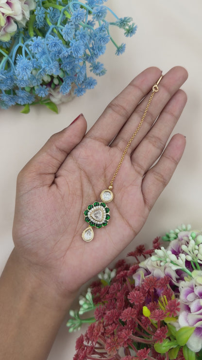 Dropping Moissanite Mang Tika